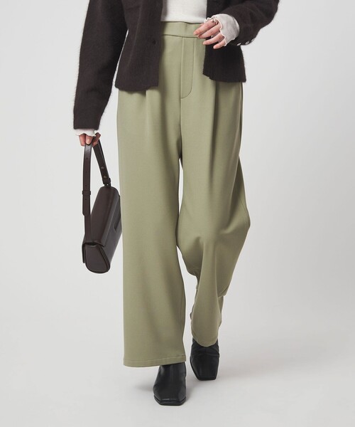 green label relaxing（グリーンレーベルリラクシング）の「［size SHORT/TALLあり］オルマイ ウラキモウ ワイド パンツ（その他パンツ・レディース・オフホワイト/ブラック/その他2/その他1/モカ/ベージュ/オリーブ・TALL/44/42/40/38/36/34/SHORT）」の10枚目の写真