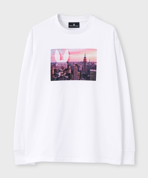 Psycho Bunny(サイコバニー)の「フォトプリント ロングスリーブTシャツ(Tシャツ/カットソー・メンズ・ホワイト/ブラック・SMALL/MEDIUM/LARGE/X-LARGE)」の6枚目の写真