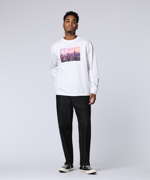 Psycho Bunny(サイコバニー)の「フォトプリント ロングスリーブTシャツ(Tシャツ/カットソー・メンズ・ホワイト/ブラック・SMALL/MEDIUM/LARGE/X-LARGE)」の5枚目の写真