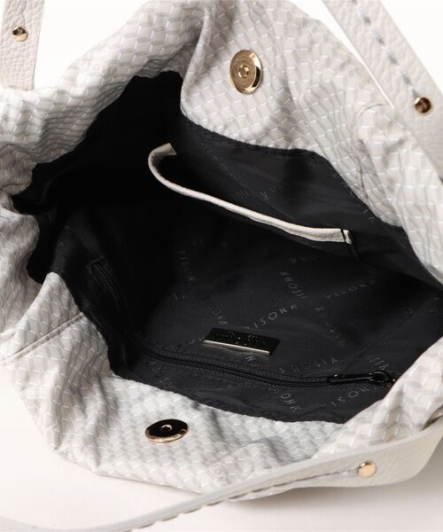 SAC'S BARJean（サックスバージーン）の「【VISONA/ヴィソナ】 HAND BAG（ハンドバッグ・レディース・ブルー/ベージュ系その他/グレイッシュベージュ/レッド/ブラック/スカイブルー・FREE）」の8枚目の写真