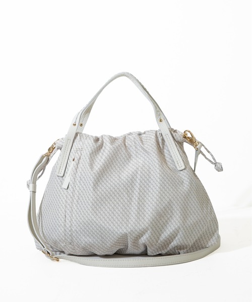 SAC'S BARJean（サックスバージーン）の「【VISONA/ヴィソナ】 HAND BAG（ハンドバッグ・レディース・ブルー/ベージュ系その他/グレイッシュベージュ/レッド/ブラック/スカイブルー・FREE）」の3枚目の写真