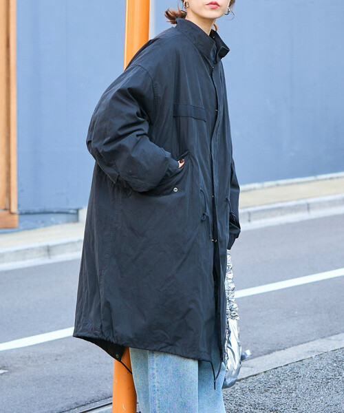 ヌーディージーンズ　モッズコート　ライナー付き(取外し可)ネイビー ヌーディージーンズ モッズコート ライナー付き(取外し可