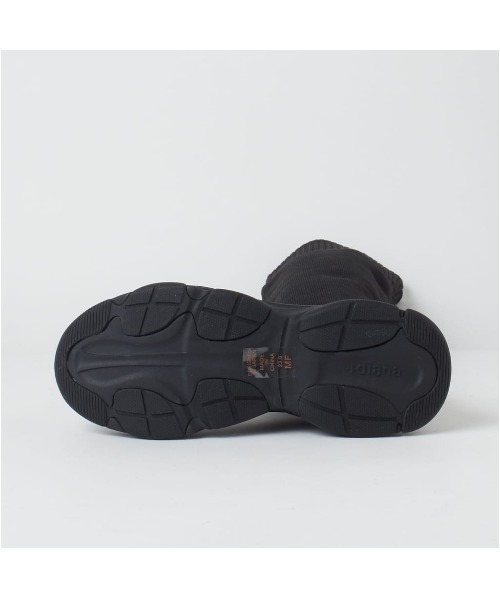 軽量・撥水加工】ストレッチニット ニーハイブーツ（ブーツ）｜+diana