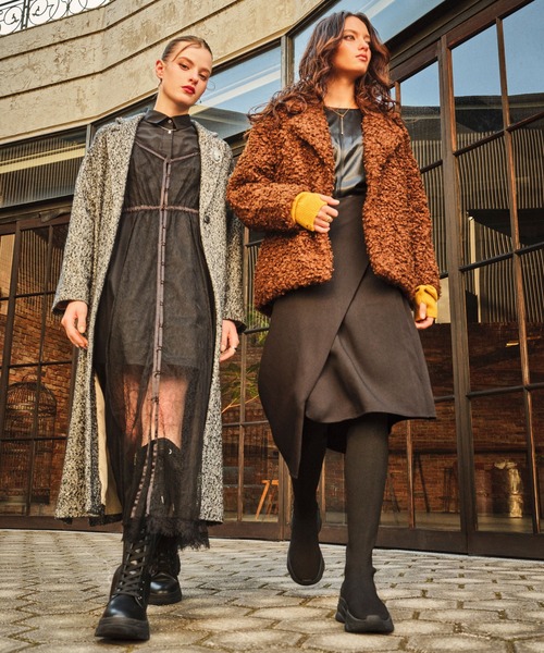 セール】【軽量・撥水加工】ストレッチニット ニーハイブーツ（ブーツ