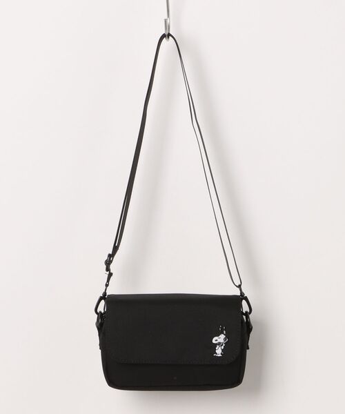 ポーター × スヌーピー　ピーナッツ　ショルダーバッグ　ブラック JOE PORTER ジョーポーター ショルダーバッグ S コラボ PEANUTS