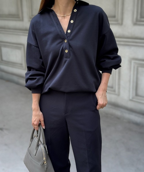 ライトダンボールスキッパーコクーンフォルムプルオーバー（Tシャツ