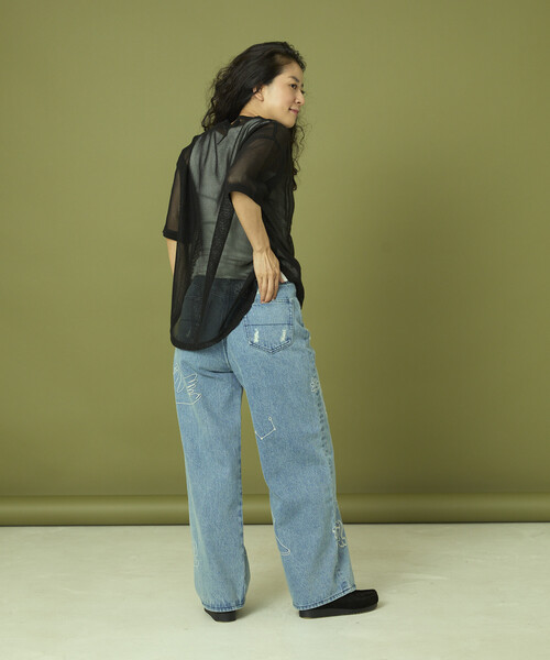 Freada（フリーダ）の「Freada/フリーダ チェーンステッチ ワイド