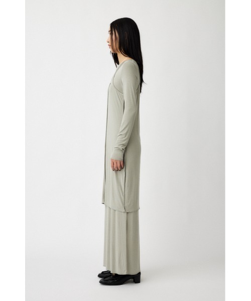 MOUSSY(マウジー)の「LAYER CUT ドレス(ワンピース・レディース・ライトブラック/ライトカーキ・1/2)」の13枚目の写真