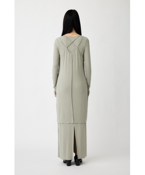 MOUSSY(マウジー)の「LAYER CUT ドレス(ワンピース・レディース・ライトブラック/ライトカーキ・1/2)」の16枚目の写真