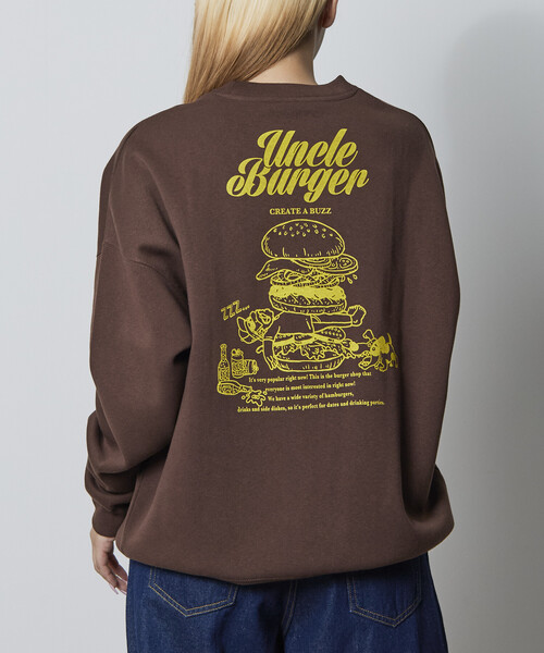 セール】限定展開 ビッグシルエット バックプリント クルーネック