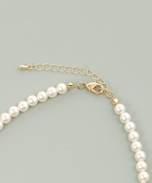 MAJESTIC LEGON（マジェスティックレゴン）の「モチーフパールネックレス（ネックレス・レディース・ブラック/アイボリー・FREE）」の10枚目の写真