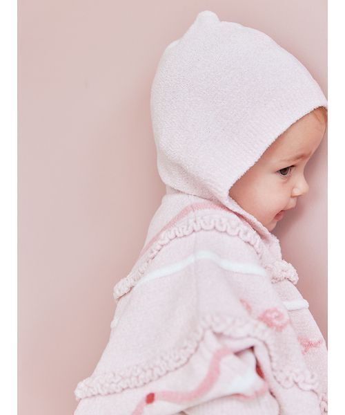 gelato pique（ジェラートピケ）の「【BABY】エアリーモココホイップケーキポンチョ（その他ベビーウェア・キッズ・オフホワイト/ピンク・80）」の8枚目の写真