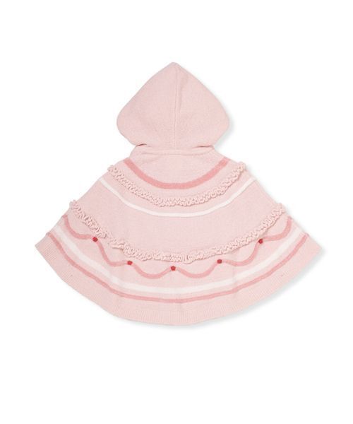 gelato pique（ジェラートピケ）の「【BABY】エアリーモココホイップケーキポンチョ（その他ベビーウェア・キッズ・オフホワイト/ピンク・80）」の14枚目の写真