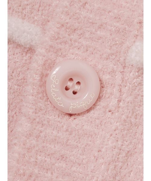 gelato pique（ジェラートピケ）の「【BABY】エアリーモココホイップケーキポンチョ（その他ベビーウェア・キッズ・オフホワイト/ピンク・80）」の18枚目の写真