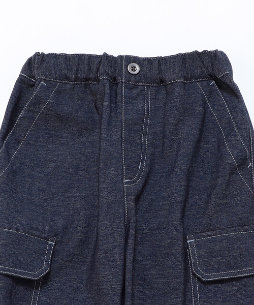 COMME CA ISM（コムサイズム）の「デニムライクストレッチジョガーパンツ（デニムパンツ・キッズ・ネイビー・100cm/110cm/120cm/130cm/140cm/150cm）」の13枚目の写真