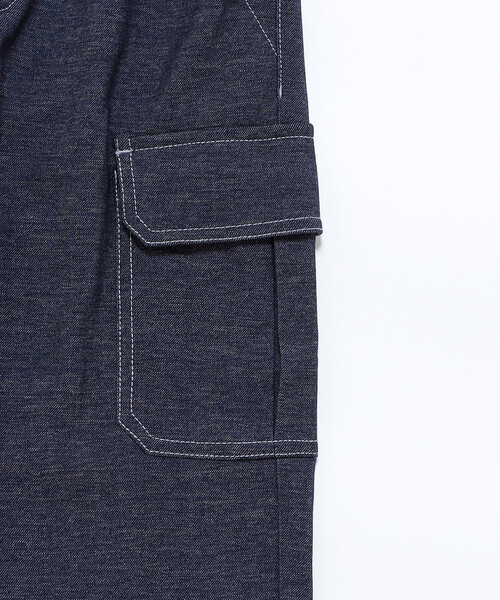 COMME CA ISM（コムサイズム）の「デニムライクストレッチジョガーパンツ（デニムパンツ・キッズ・ネイビー・100cm/110cm/120cm/130cm/140cm/150cm）」の3枚目の写真