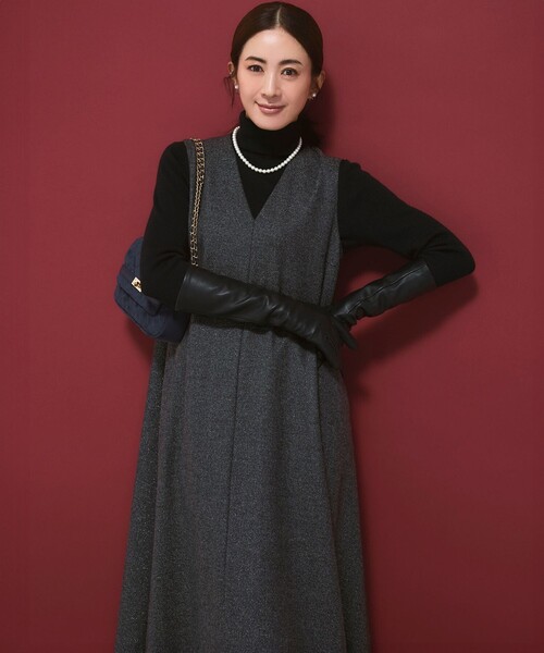 レザー ロング グローブ（手袋）｜23区（ニジュウサンク）の