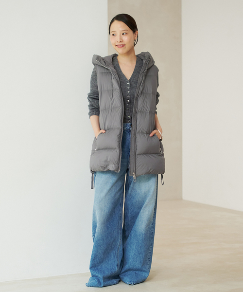 plage(プラージュ)の「RIB BUTTON カーディガン(カーディガン/ボレロ・レディース・グレー/ブラウン・FREE)」の11枚目の写真