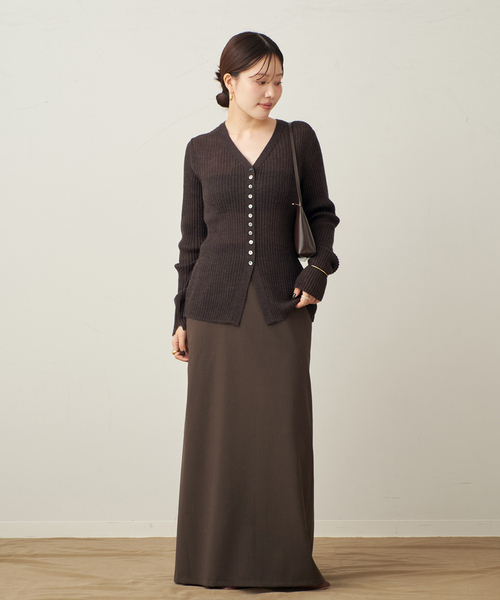 RIB BUTTON カーディガン（カーディガン/ボレロ）｜Plage（プラージュ