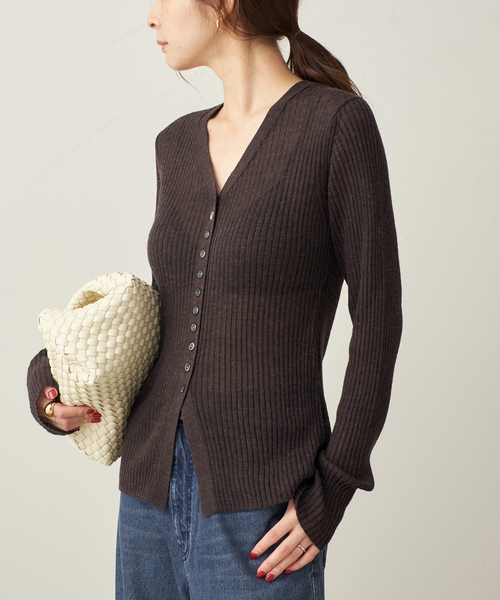 RIB BUTTON カーディガン（カーディガン/ボレロ）｜Plage（プラージュ