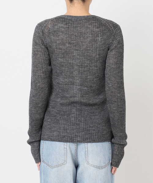 plage(プラージュ)の「RIB BUTTON カーディガン(カーディガン/ボレロ・レディース・グレー/ブラウン・FREE)」の12枚目の写真