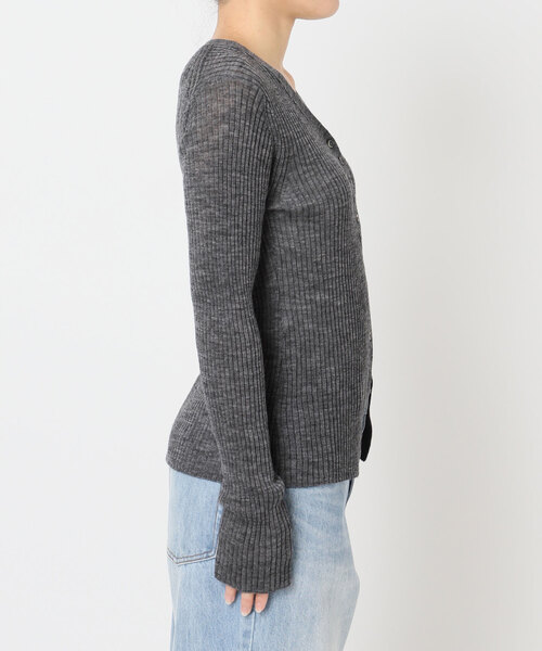 セール】RIB BUTTON カーディガン（カーディガン/ボレロ）｜Plage