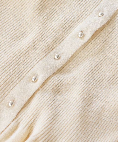 VIS(ビス)の「ペプラム切替モールニットカーディガン/イージーケア(カーディガン/ボレロ・レディース・チャコールグレー/サックスブルー/ホワイト系その他/イエロー系その他2/ダークブラウン・FREE)」の20枚目の写真