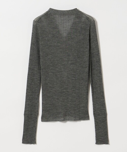 conte＞シアー リブ Vネックカーディガン（カーディガン/ボレロ