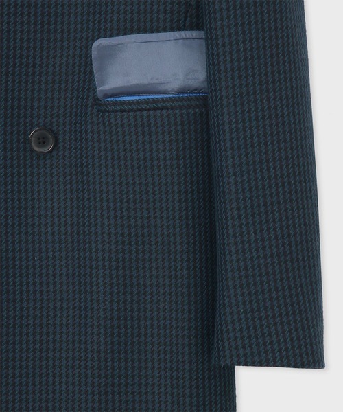 Paul Smith(ポールスミス)の「クラシックチェック ダブルチェスターコート / 253121 224P(チェスターコート・メンズ・ネイビー・MEDIUM/LARGE)」の3枚目の写真