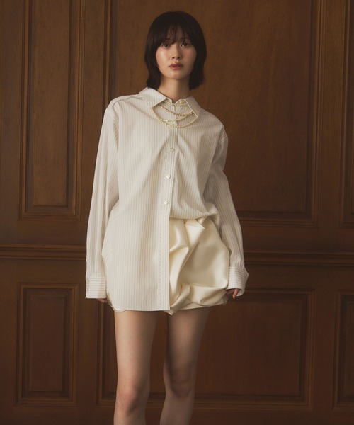 EIMY ISTOIRE（エイミーイストワール）の「メタルコンビパールネックレス（ネックレス・レディース・ゴールド・F）」の6枚目の写真