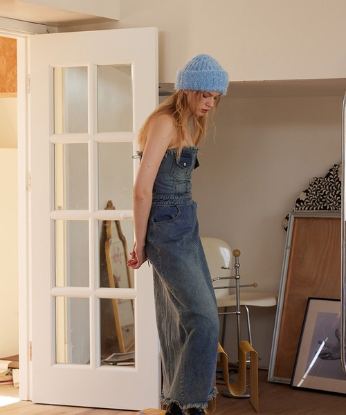 SANSeLF(サンセルフ)の「【SANSeLF】 シャギーニットキャップ ボリュームフォルム ルーズフィット saa25a088(ニットキャップ/ビーニー・レディース・グレー/ブルー/ブラウン・FREE)」の11枚目の写真