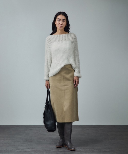 シアーシャギーニットプルオーバー（ニット/セーター）｜SALON adam et