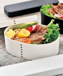 HAKOYA（ハコヤ）の「曲げわっぱ風 マット 一段弁当 大（お弁当箱）」