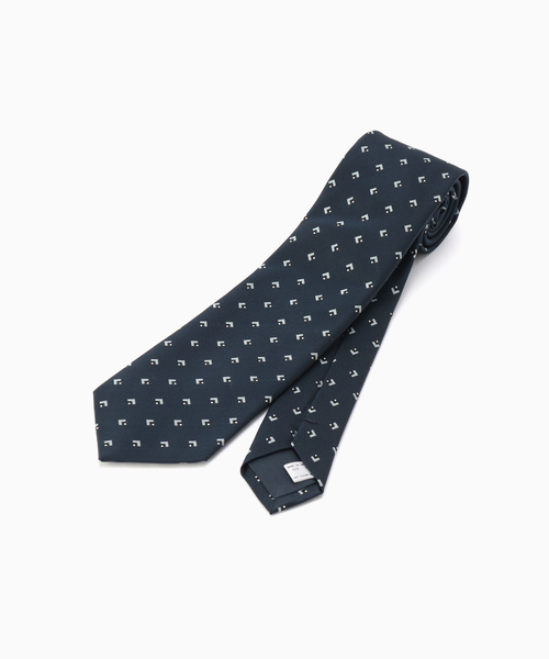 EDIFICE（エディフィス）の「AX ジオメトリックコモンタイ（ネクタイ・メンズ・ネイビー/グリーン・FREE）」の4枚目の写真