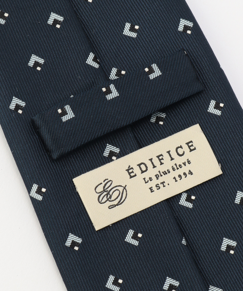 EDIFICE（エディフィス）の「AX ジオメトリックコモンタイ（ネクタイ・メンズ・ネイビー/グリーン・FREE）」の6枚目の写真