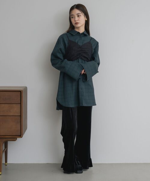 kivi（キヴィ）の「オーバーサイズチェックシャツ（シャツ/ブラウス・レディース・グレー系その他2/グリーン系その他2・FREE）」の10枚目の写真