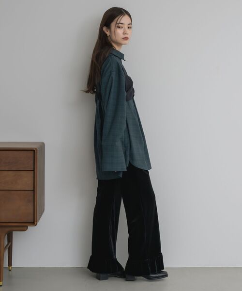 kivi（キヴィ）の「オーバーサイズチェックシャツ（シャツ/ブラウス・レディース・グレー系その他2/グリーン系その他2・FREE）」の12枚目の写真