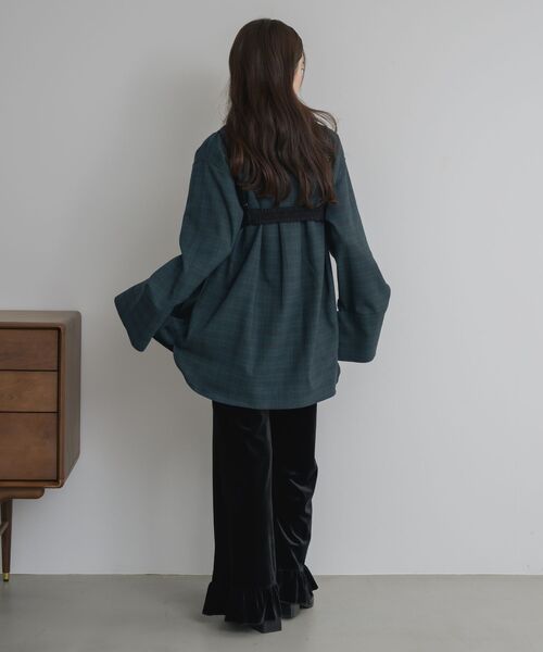 kivi（キヴィ）の「オーバーサイズチェックシャツ（シャツ/ブラウス・レディース・グレー系その他2/グリーン系その他2・FREE）」の13枚目の写真