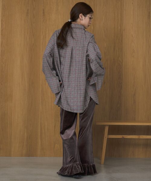 kivi（キヴィ）の「オーバーサイズチェックシャツ（シャツ/ブラウス・レディース・グレー系その他2/グリーン系その他2・FREE）」の17枚目の写真