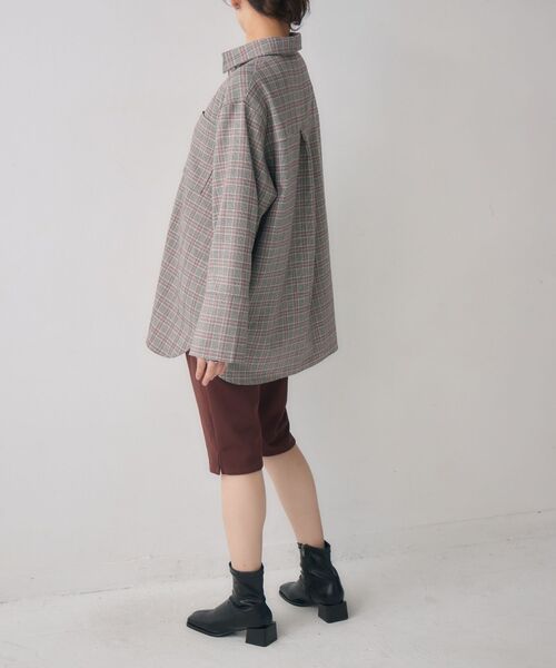 kivi（キヴィ）の「オーバーサイズチェックシャツ（シャツ/ブラウス・レディース・グレー系その他2/グリーン系その他2・FREE）」の19枚目の写真