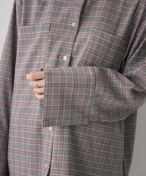 kivi（キヴィ）の「オーバーサイズチェックシャツ（シャツ/ブラウス・レディース・グレー系その他2/グリーン系その他2・FREE）」の21枚目の写真