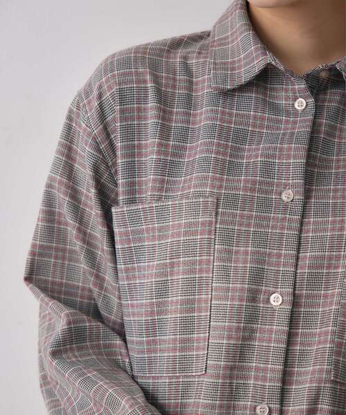 kivi（キヴィ）の「オーバーサイズチェックシャツ（シャツ/ブラウス・レディース・グレー系その他2/グリーン系その他2・FREE）」の22枚目の写真