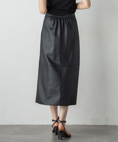 Droite lautreamont（ドロワットロートレアモン）の「マシュマロコーティングスカート≪手洗い可能≫（スカート・レディース・ブラック/ブラウン・M）」の14枚目の写真