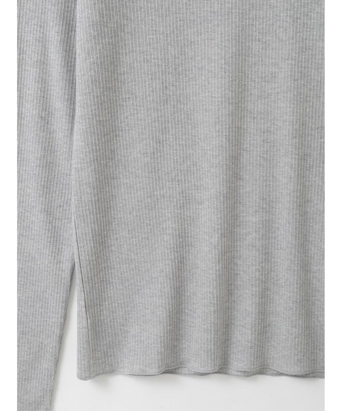 HER.（ハー）の「カシミヤシルクブレンドシアーテレコPO（Tシャツ/カットソー・レディース・オフホワイト/ライトグレー・フリー）」の5枚目の写真