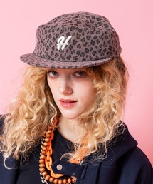 an meets zakka（アンミツザッカ）の「an meets zakka レトロレオパードウォッシュドコットンワンポイント刺繍6パネルキャップ（キャップ）」