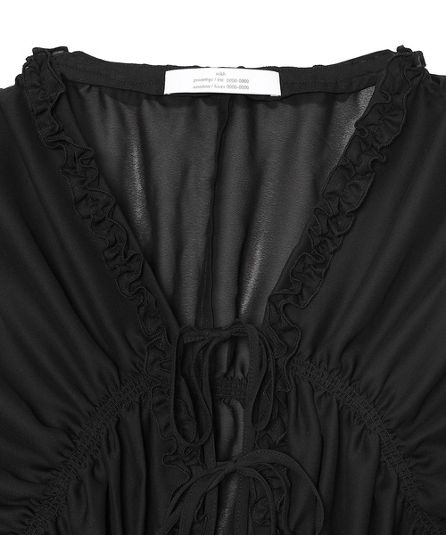 rokh（ロク）の「rokh PUFF SLEEVE BLOUSE  R0CA296（シャツ/ブラウス・レディース・ブラック・34）」の3枚目の写真