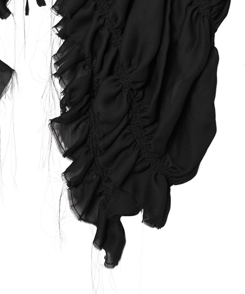 rokh（ロク）の「rokh PUFF SLEEVE BLOUSE  R0CA296（シャツ/ブラウス・レディース・ブラック・34）」の4枚目の写真