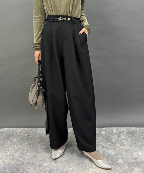 NICOLE white（ニコルホワイト）の「【セットアップ対応】パンツ（その他パンツ・レディース・ブラック・FREE）」の2枚目の写真