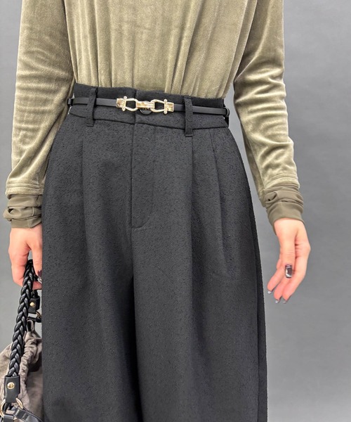 NICOLE white（ニコルホワイト）の「【セットアップ対応】パンツ（その他パンツ・レディース・ブラック・FREE）」の3枚目の写真