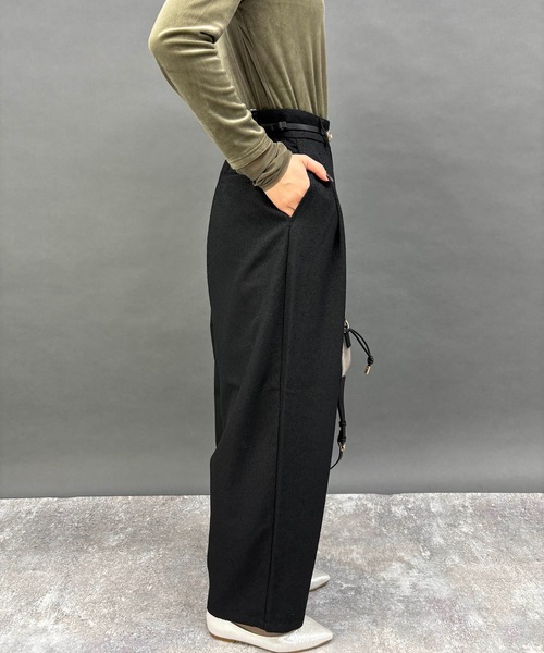 NICOLE white（ニコルホワイト）の「【セットアップ対応】パンツ（その他パンツ・レディース・ブラック・FREE）」の4枚目の写真